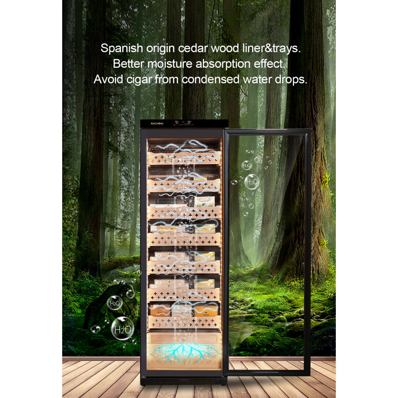 RACHING Cigar Climate Control Cabinet, MON3800 Cigar Humidor